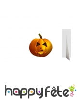 Grande citrouille en carton plat