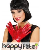 Gants courts glamour couleurs m&eacute;tallis&eacute;es femme, image 1