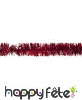 Guirlande chenille rouge de 7cm x 2m