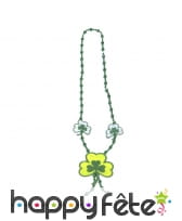 Grand collier Saint Patrick avec trefles