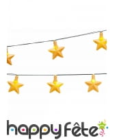 Guirlande de 10 étoiles lumineuses 2,5m
