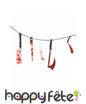 Guirlande d'armes ensanglantées de 170cm, image 1