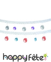 Guirlande de boules disco en papier