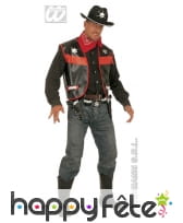 Gilet de cow-boy noir/marron taille m/l, image 1