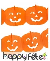 Guirlande de citrouilles orange, image 2
