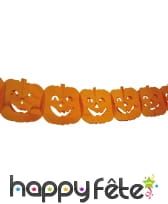 Guirlande de citrouilles orange