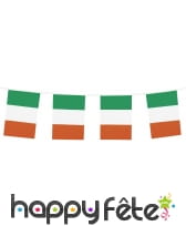Guirlande de drapeaux Irlandais, 10m