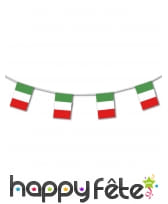 Guirlande drapeaux d'Italie de 5m