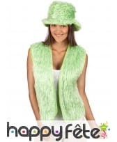 Gilet de fourrure vert, image 2