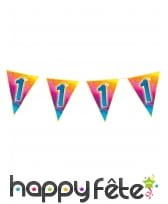 Guirlande de fanions avec âge, 5m, image 1