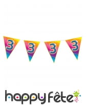Guirlande de fanions avec âge, 5m, image 3