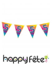 Guirlande de fanions avec âge, 5m, image 4