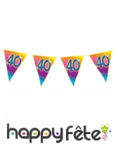 Guirlande de fanions avec âge, 5m, image 8