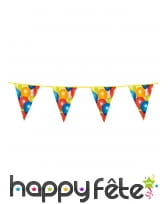 Guirlande de fanions ballons colorés, 6m