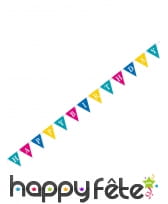 Guirlande de fanions colorés Happy birthday 274cm