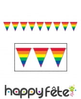 Guirlande de fanions fanions arc-en-ciel, 370cm
