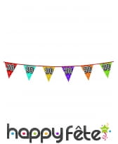 Guirlande de fanions holographiques anniversaire, image 3