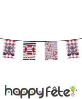 Guirlande de fanions marin, 10 m