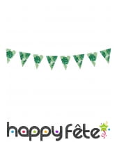 Guirlande de fanions motifs tropicaux de 130 cm, image 1