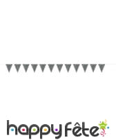 Guirlande de fanions noirs à pois blancs, image 1