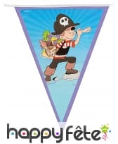 Guirlande de fanions petit Pirate de 2,7m, image 1