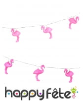 Guirlande de flamants roses lumineux, 210cm