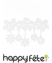 Guirlande de Flocons blancs en feutrine adhésive