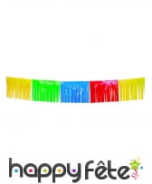 Guirlande de franges multicolores, 10 mètres