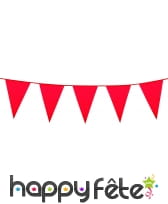 Guirlande de grands pavillons rouge