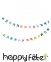 Guirlande de mini fanions doubles 2m, image 2