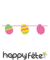 Guirlande d'oeufs de Pâques 196cm