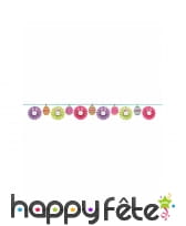 Guirlande d'oeufs de Pâques en rosace, 3.65m