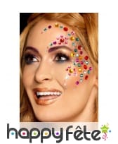 Gemmes de visage arc en ciel, image 1