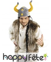 Gilet de viking en peluche