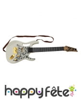 Guitare électrique blanche en plastique de 67 cm