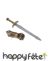 Gant et épée médiévale pour enfant