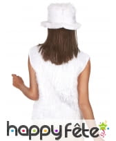 Gilet en fourrure blanc, image 3