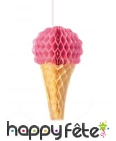 Glace en papier alvéolé de 20cm