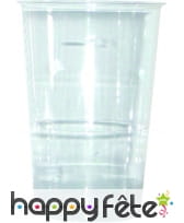 Gobelets en plastique transparent