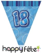 Guirlande fanions âge fond bulles, image 1