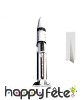 Grande fusée en carton plat