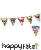 Guirlande fanions imprimé âge, 6m, image 1