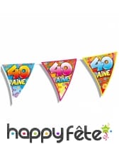 Guirlande fanions imprimé âge, 6m, image 4
