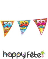 Guirlande fanions imprimé âge, 6m, image 5