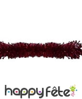 Grosse guirlande chenille rouge de 20cm/6 m