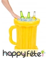 Glacière gonflable en forme de chope, 55cm