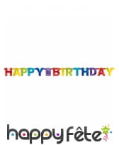 Guirlande Happy Birthday articulée de 2,19m, image 1
