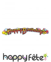 Guirlande Happy Birthday ballon de 89cm