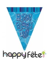 Guirlande Happy Birthday de Fanions, 274cm, image 2