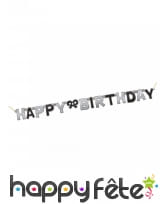 Guirlande Happy birthday en carton de 127cm, image 1